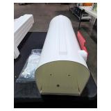 Craftsman Mailbox And Post Kit White DAMAGED (see pictures and description) MSRP $79.97 - Retail: $79