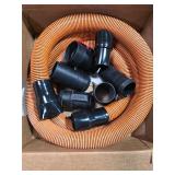 1-7/8 In. X 10 Ft. Pro-Grade Locking Vacuum Hose Kit For RIDGID Wet/Dry Shop Vacuums MSRP $52.48 - Retail: $52