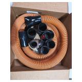 1-7/8 In. X 10 Ft. Pro-Grade Locking Vacuum Hose Kit For RIDGID Wet/Dry Shop Vacuums MSRP $52.48 - Retail: $52