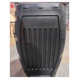 RTS Home Accents55 Gal. Premium Flat Back Eco Rain Barrel with Removable Lid, Black Color MSRP $138.11 - Retail: $138