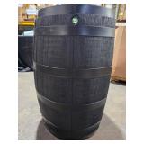 RTS Home Accents55 Gal. Premium Flat Back Eco Rain Barrel with Removable Lid, Black Color MSRP $138.11 - Retail: $138