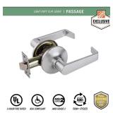 Light Duty Commercial Passage (hall/closet) Lever ADA UL 3-Hour Fire ANSI Grade 2, Satin Chrome Finish MSRP $37.49 - Retail: $37
