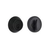 Matte Black Single Cylinder Deadbolt MSRP $13.47 - Retail: $13