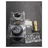 Matte Black Single Cylinder Deadbolt MSRP $13.47 - Retail: $13