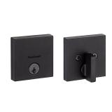 258 SQT 514 SMT CP K4 Downtown 1-Cyl Deadbolt - Matte Black MSRP $44.47 - Retail: $44