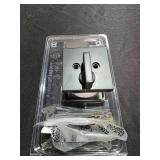 258 SQT 514 SMT CP K4 Downtown 1-Cyl Deadbolt - Matte Black MSRP $44.47 - Retail: $44