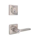 Tonebridge Satin Nickel Single Cylinder Combo Pack with Square Rose MSRP $34.97 - Retail: $34