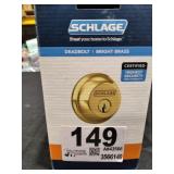 SCHLAGE Lock CO B60NV505 KA4 Single Cylinder Deadbolt MSRP $33.45 - Retail: $33