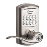 Kwikset SmartCode 917 Tustin Electronic Lever Doorknob with Smartkey Satin Nickel MSRP $129 - Retail: $129