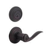 Kwikset 991 Tustin Keyed Door Lever and Sgl Cyl Deadbolt Combo Pack in VB MSRP $82.48 - Retail: $82