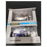 Tonebridge Satin Nickel Bed/Bath Door Handle with Square Rose MSRP $20 - Retail: $20