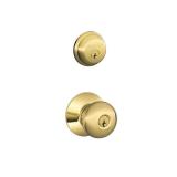 Ingersoll Rand Schlage-Falcon FB52NVPLY505 Plymouth Bright Brass Visual Pack Deadbolt Knob Lock Combo Pack MSRP $53.10 - Retail: $53