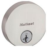 Kwikset 258 Uptown Round Sgl Cyl Deadbolt Featuring Smartkey Securityâ¢ in SN MSRP $34.47 - Retail: $34