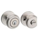 Kwikset Juno Keyed Entry Doorknob Featuring Smartkey Securityâ¢ in SN MSRP $32.47 - Retail: $32