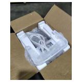 EUHOMY Countertop Ice Maker Machine with Handle, 26.5lbs Per Day, 9 Cubes in 6 Mins, Auto-Cleaning Portable Ice Maker with Basket and Scoop, for Home/Kitchen/Camping/RV (White) - Retail: $0