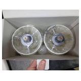 NEWSEE Mini Cordless Table Lamp 2 Pack - 11.4 Stepless Dimmable Touch Lamp with Fabric Shade, Small LED Lamps, 4000mAh Rechargeable Battery Operated Lamps for Dining Room, Bedroom, Bar (Gold)