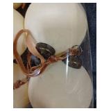 Liliful 15 Pcs Velvet Christmas Balls Bulk Flocked Christmas Tree Ball Ornaments Plastic Xmas Decorative Hanging Ornaments(Creamy White,3.15 Inch)