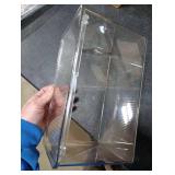 ZEXALOR Clear Plastic Storage Bin with Lid, Organizer for Pantry, Office, Bathroom, Kitchen, Snack, Tea Bag, Coffee Container (Large)