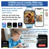 Smart Watch for Kids Boys Age 5-12, Ai Functions Games HD Touch Screen Watches with Video Camera Music Player Pedometer Heart Rate Sleep Tracker Christmas Birthday Gifts for Boys (Camouflage, 1.85)