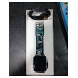 Smart Watch for Kids Boys Age 5-12, Ai Functions Games HD Touch Screen Watches with Video Camera Music Player Pedometer Heart Rate Sleep Tracker Christmas Birthday Gifts for Boys (Camouflage, 1.85)