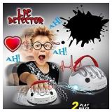 Upgrade Micro Electric Shocking Lie Detector, Tricky Novelty Game Interesting Polygraph Test Truth Or Dare Game for Party Analyzer Consoles Gifts