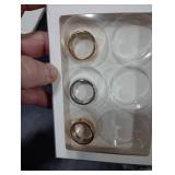 3 Pack Cover Compatible with Oura Ring Gen 4/Oura Ring Gen 3 Horizon/Heritage, Surport Charging with Cover on, Anti-Scratch TPU Protector for Men Women (Size 6, Gold*2+Silver)