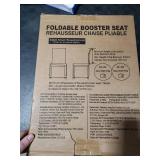 Orzbow Portable High Chair with Tray, Foldable Booster Seat for Travel Toddlers 6-36 Months, Baby Chair for Dining Table, Camping, Beach, Portable Booster Chair, Up to 33 lbs Baby, Grey