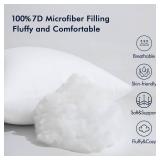 MIULEE Throw Pillow Insert Premium Pillow Stuffer Sham Rectangle for Decorative Cushion Bed Couch Sofa 12x20 Inch