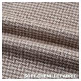 FUTEI Coffee Decorative Throw Pillow Covers 24x24 Inch Set of 2,Soft Houndstooth Gingham Textured European Cushion Case,Modern Home Decor for Couch Bed Living Room