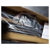 GXOACKJ Curtain Rods for windows 32-48 inch, 5/8 inch Decorative Curtain Rod Set, Matte Black Splicing Heavy Duty Metal Curtain Rod with Brackets