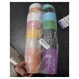 Tergy 50 Pack 4 Inch Plant Pots Bulk Small Plastic Planters Pots with Drainage Holes Flower Pot for Succulent, Cactus, Herb, African Violet (50pcs-Multicolor, 4Inches)