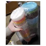 Tergy 50 Pack 4 Inch Plant Pots Bulk Small Plastic Planters Pots with Drainage Holes Flower Pot for Succulent, Cactus, Herb, African Violet (50pcs-Multicolor, 4Inches)