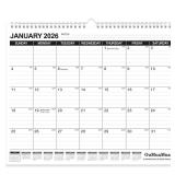 OuMuaMua Wall Calendar 2026, Calendar Wall 2026-2027, Jan. 2026 to Jun. 2027, 14 X 11.5 18-Month Paper Hanging Planner Wall with Thick Paper, Ruled Blocks for Office Home Planning & Organizing BENT