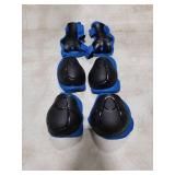 Kids Protective Gear Set - Knee Pads Elbow Pads with Wrist Guards for Ages 3-12 | 3-in-1 Safety Protective Gear for Skating, Cycling, Biking, Roller Skates, Scooters (Blue, M(8-12Years))