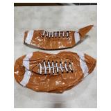 Vertintong 2 Pack 20 Inch Inflatable Footballs, Blow up Football Beach Balls Birthday Party Decorations, Party Favors for Summer Swimming Pool Beach Game