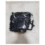 Riceshoot Black BULK Stain Ribbon Bows 5x7 Inch Twist Tie Bows for Gift Wrapping Cake Treat Bags Craft DIY Gift Wedding Baby Shower Birthday Party Decorations