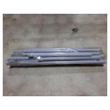 Fvonzn Tension Curtain Rod 26 to 48 Inch Adjustable Tension Rods BULK Expandable Spring Tension Rod White No Drilling for Closet Kitchen Cupboard Wardrobe Door Bookshelf DIY Projects