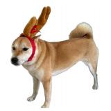 ComfyCamper Reindeer Antler Dog Halloween Costume - Headband Cosplay Christmas Small Medium Large X-Large Puppy Cat, S