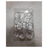 Ferraycle BULK Rhinestone Bezel Pendant Trays Set Including Double-Sided Sublimation Blank 1 Inch Bezel Round Pendant Trays Charms with Transparent Glass(Silver, Gold)