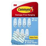 Command Clear Medium Hooks, BULK- Easy to Open Packaging, Organize Damage-Free
