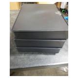 Wenqik 6 Pcs Stackable Paper Trays Rectangular Plastic Desk Holder Desktop Document File Organizer Storage Letter for Office Classroom (Black)