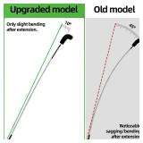 13 FT Gutter Cleaning Tool, Roof Gutter Brush, Clear Leaves from Roof Gutters Without a Ladder, Includes 2 Cleaning Brushes & Black