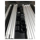 13 FT Gutter Cleaning Tool, Roof Gutter Brush, Clear Leaves from Roof Gutters Without a Ladder, Includes 2 Cleaning Brushes & Black