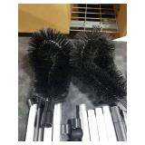 13 FT Gutter Cleaning Tool, Roof Gutter Brush, Clear Leaves from Roof Gutters Without a Ladder, Includes 2 Cleaning Brushes & Black