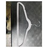 HOUSE DAY 14 Inch Kids Velvet Hangers 50 Pack, Durable Big Kid Hangers for Youth, Teen, Non Slip Kids Felt Hanger, Cute Childrens Hanger for Closet, Grey