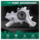 SCITOO Water Pump with Gasket fits for 1997 2010 WP4028 for ford Explorer Sport Trac Mustang Ranger for Mazda B4000 4.0L