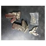 Juexica False Cabinet Front Clip False Drawer Front Clips Sink Tip Out Snap with Screws Screwdrivers for Hardware Replacements(8 Pairs,Transparent)