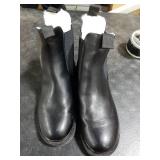 Womens Chelsea Boots Warm Fur Lined Winter Boot Women Lug Sole Combat Mid Calf Slip On Chunky Ankle Booties 39 EU