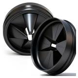 Qryuvfek 2PCS Garbage Disposal Splash Guards, 3 3/8 Upgraded Noise-Reducing Nitrile Collar Drain Plug, Sink Baffle QCB-AM Replacement for InSinkErator Evolution Series, Black