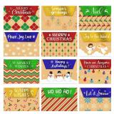 PAIVSUN MultiPCS Christmas Gift Card Holder, Small Gift Card Boxes, 3.75 x 2.56 Kraft Paper Xmas Presents Wrapping Decor Supplies for Cards Money Cash Holder Invitations Party Favor